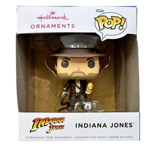 Hallmark Funko Pop Indiana Jones Christmas Tree Ornament NEW Retired Whip Disney